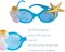 Creative Hawaiian Tropical Sunglasses - 8 Pack Luau Fancy Dress Party Supply